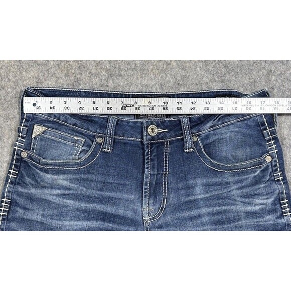 Buckle Salvage Mayhem Regular Bootcut Jeans Men’s 33L (35x33) Blue Denim READ - Picture 9 of 10